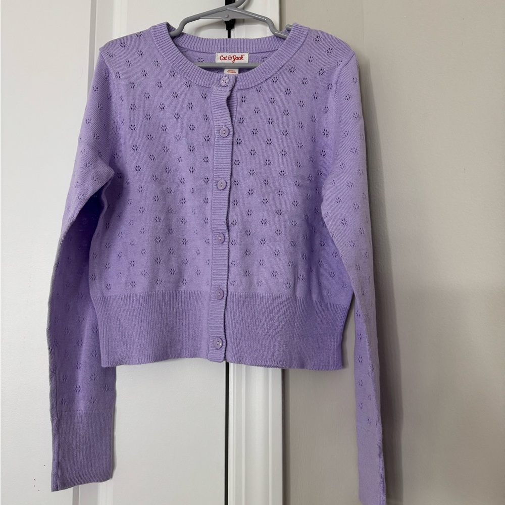 Cat & Jack Purple Girls Cardigan